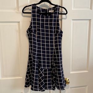 Navy and white dress, size M